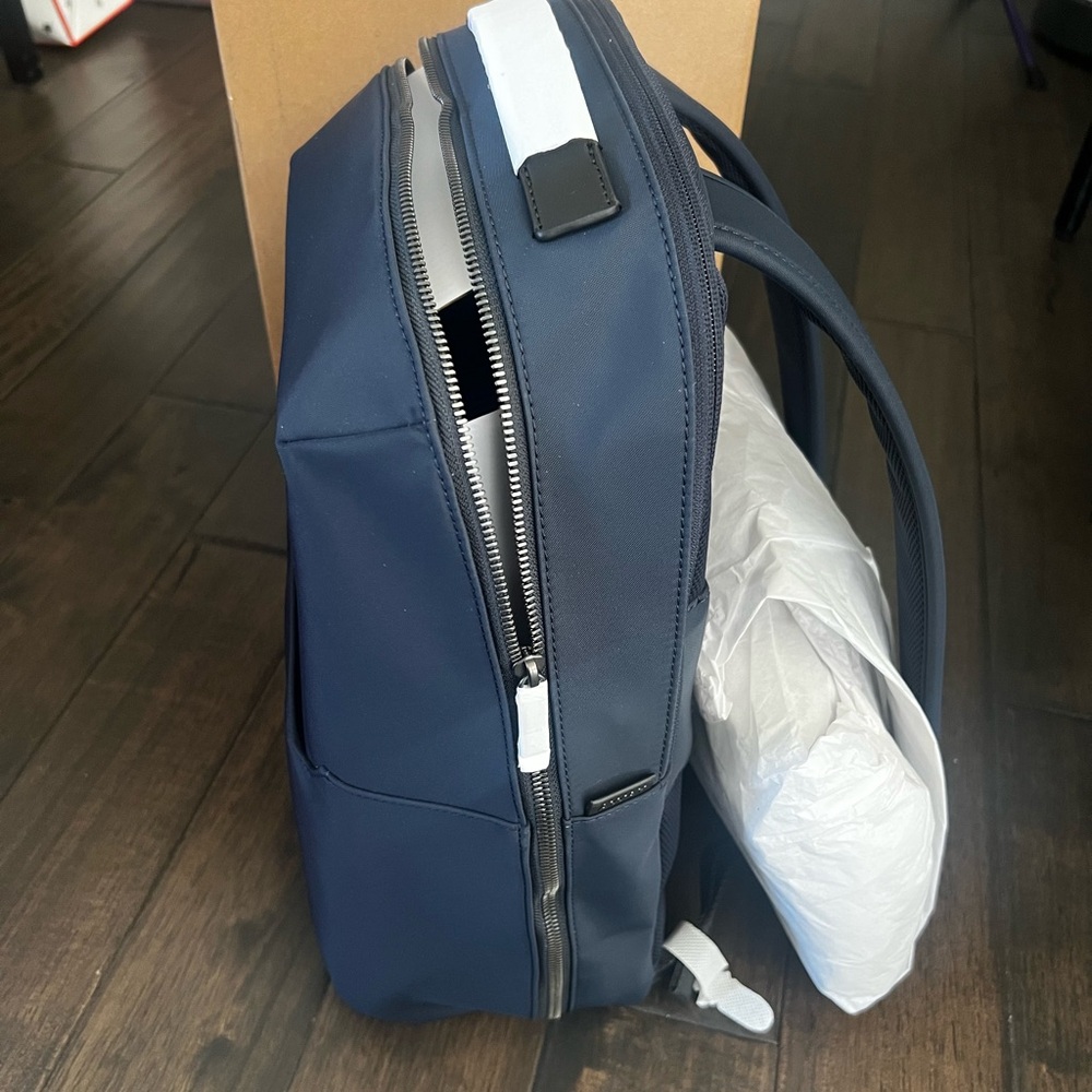 NWT Away Everywhere Zip Backpack - Navy - Picture 9 of 10